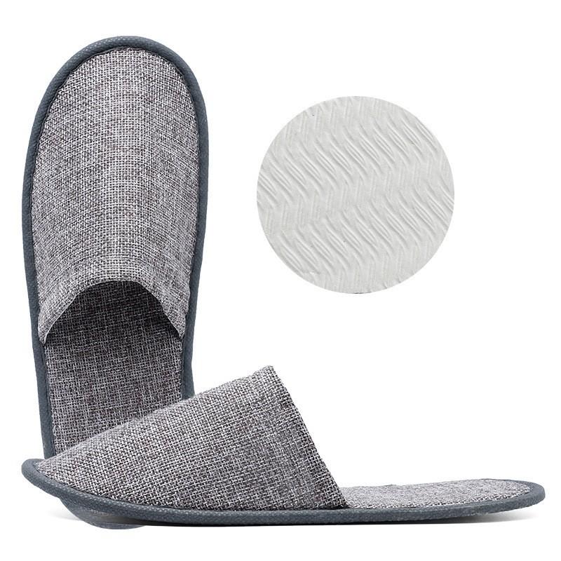 Pantoufles jetables pour hôtels, étal de pantoufles pour invités à domicile, pantoufles d'accueil épaisses antidérapantes