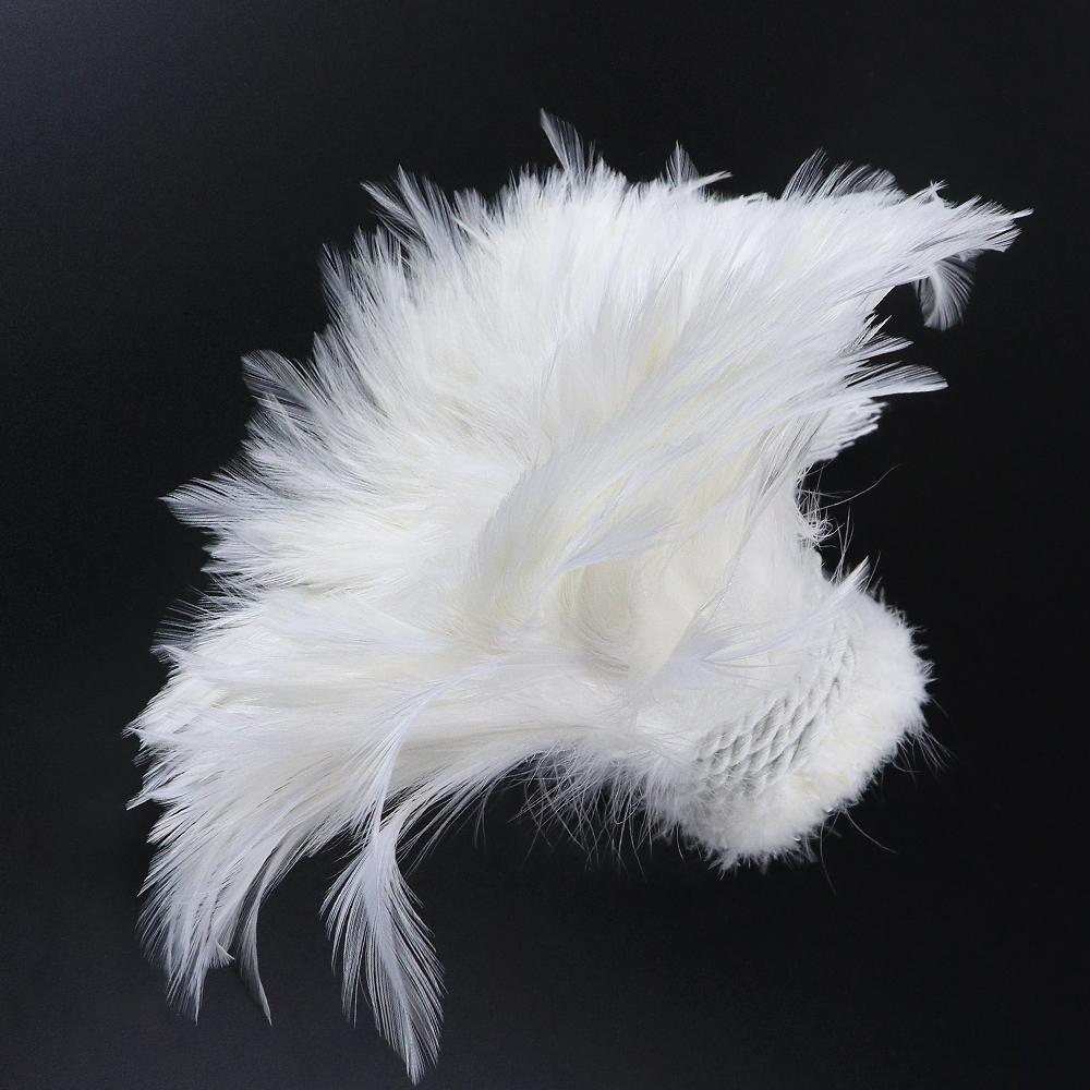 800-1000 PCS/Lot White Rooster Feathers Trim 4-8" Chicken Feather Strip Natural Feather Plumes Jewelry Costume Hat Party Decor