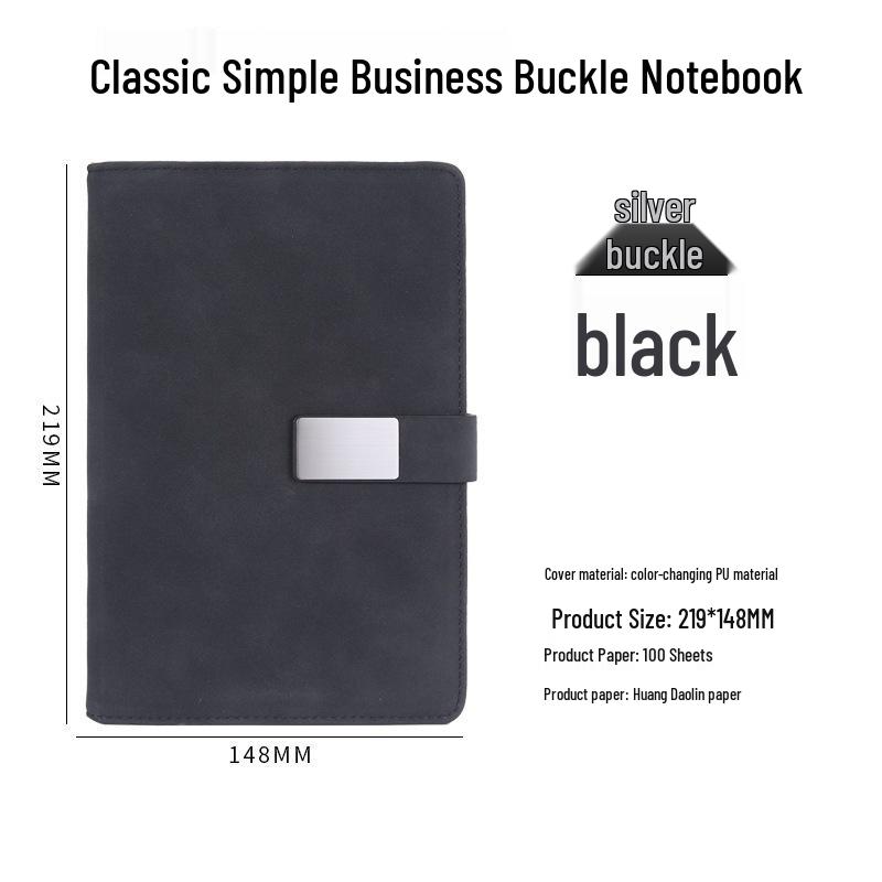 Sheepskin Leather A5 Notebook Set: Creative Portable Planner & Meeting Record Book.