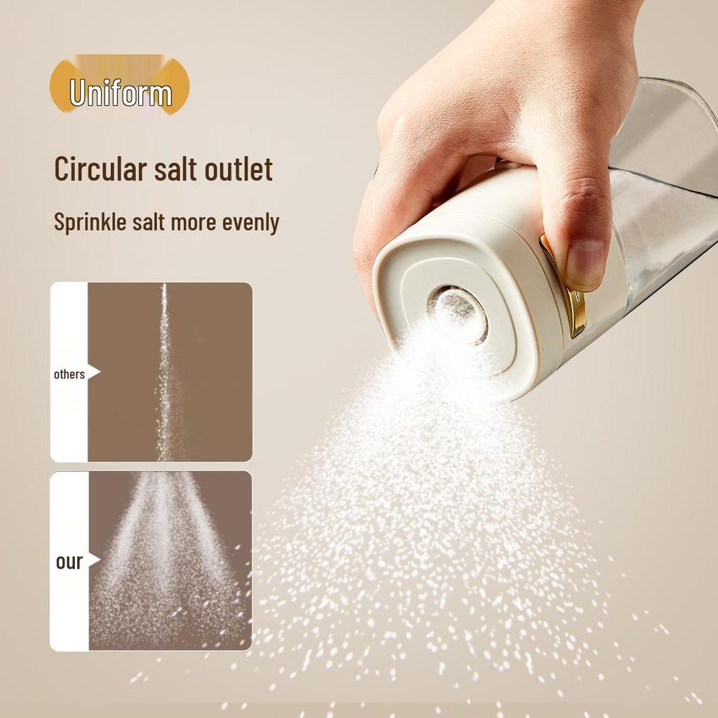 Press-Type Moisture-Proof Salt Shaker & Measuring Jar