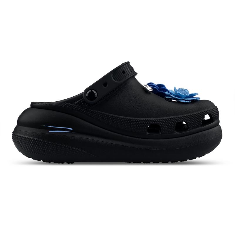 Crocs Crush Clog Classic Clog EVA ZR Zhiran Rose Pearl Blue Enchantress Comfortable Stylish Casual Clogs Unisex Black and Blue