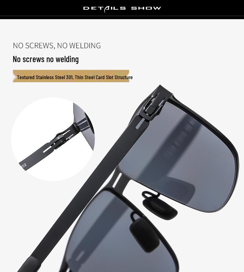 2024 Homus Nylon Polarized Sunglasses with Screwless, Weldless Design and Hollowed-Out Bridge - Model 7316.