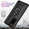 Coque de protection - BOOLING - pour Samsung S21 Ultra - Rigide - Antichoc - Anneau Support - Noir