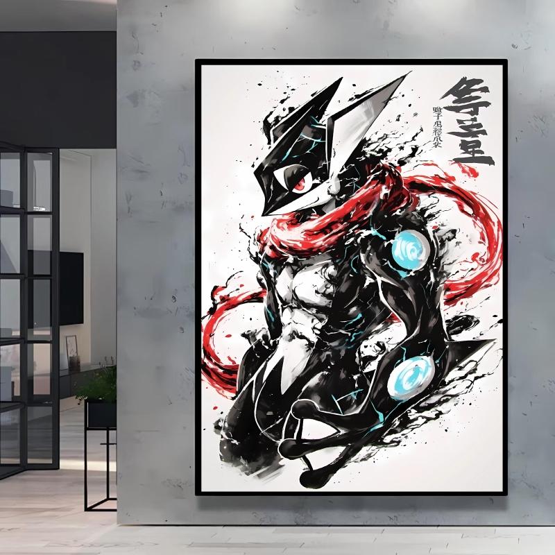 Canvas Prints Pokemon Greninja Classic Anime Posters Wall Art High Definition Images Modern Home Living Room Decor Children Gift