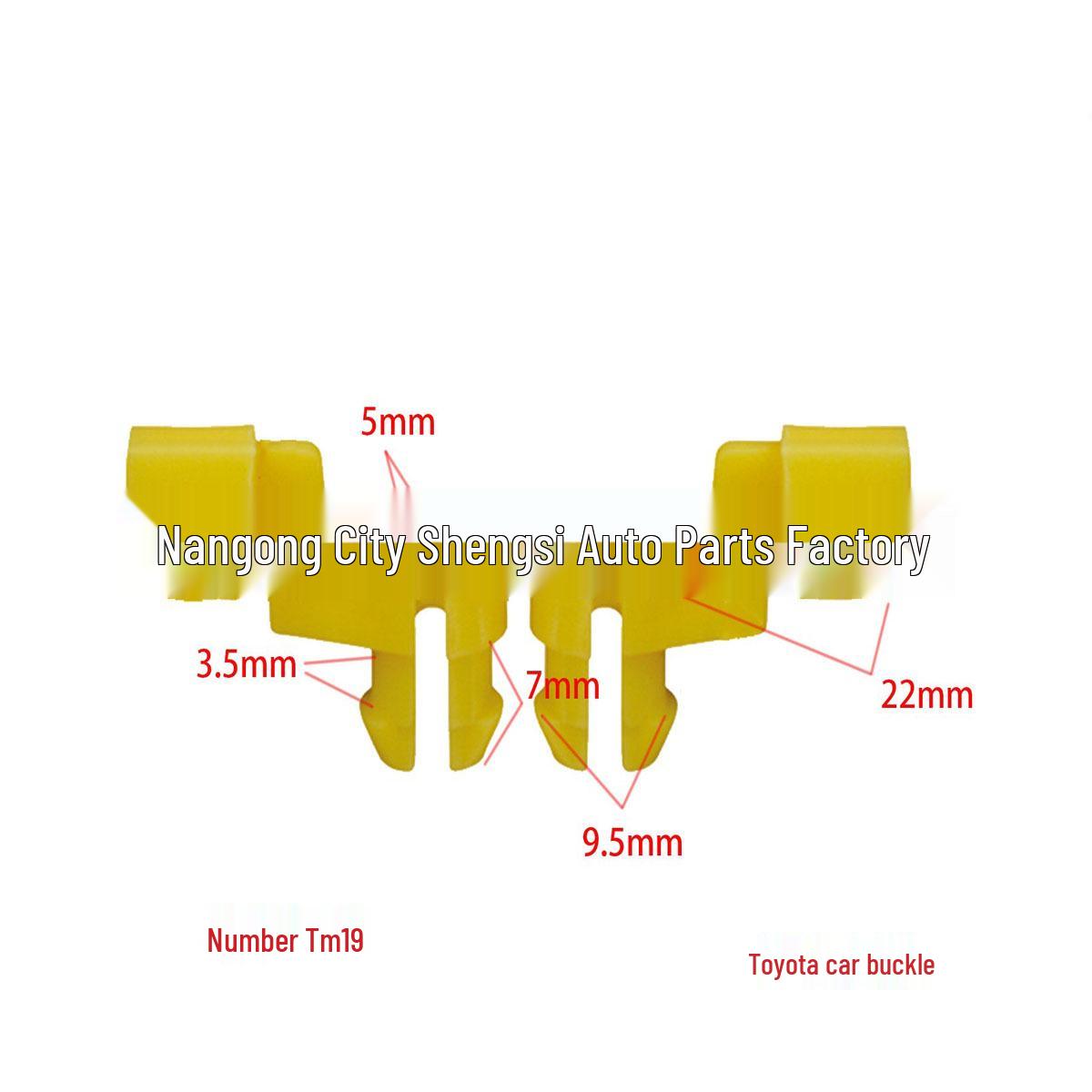 

Toyota Interior Trim Panel Clips for Camry, Celica, Corolla, Highlander - Door Panel Fastening Buckles 10000 Clips