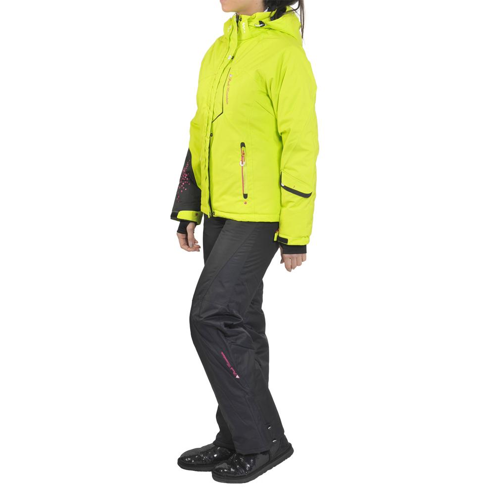 Peak-Mountain AMIC Skiing Jacket Adjustable Hood Waterproof Green
