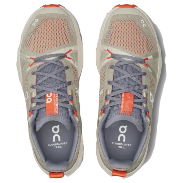 ON  Cloudsurfer Trail Fossil Ivory Women Sneakers Grey 3WE10102878