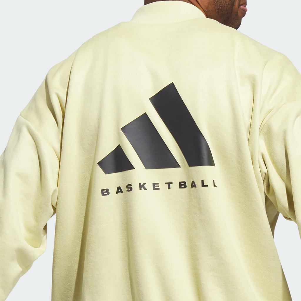 adidas The 2024 Collection Chapter 01 Solid Logo Print Crewneck Sweatshirt Unisex Sweatshirt Gold IN7697