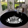 Sunderland Association Football Club Round Area Rug,Carpet Rug for Living Room Bedroom Sofa Playroom Decor,Non-slip Floor Mat