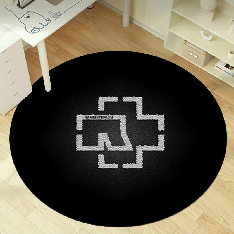 1pc Home Circular Rug Office Round Carpet Outdoor Gift Decorative Mat Non-Slip Floor Covering Modern Design RC2795