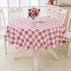 152/180/200cm PVC Waterproof Oilproof Dustproof Round Table Cloth Environmental Protect Tablecloth Dining Table Cover Home Decor