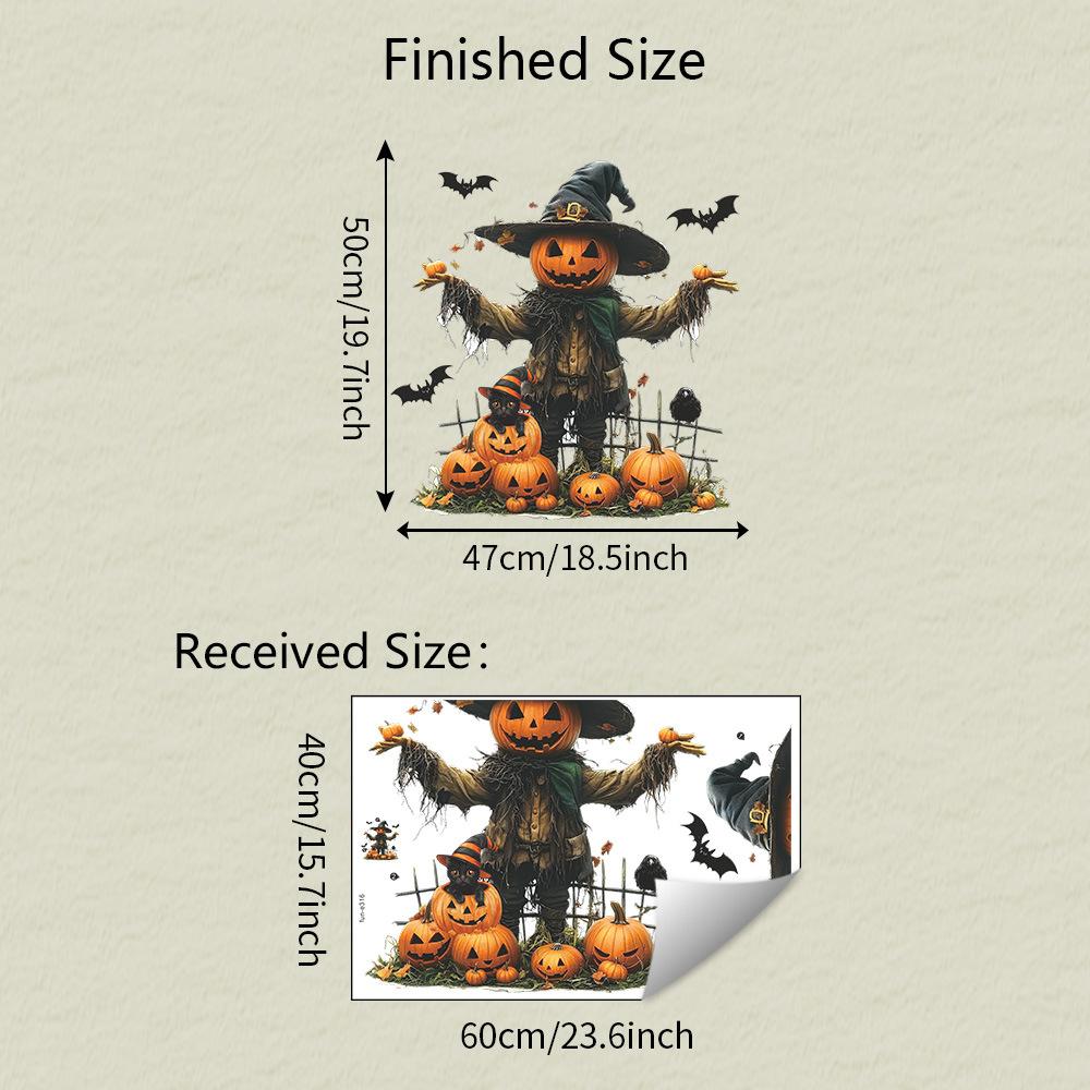 

Хэллоуин Тыква Пугало Летучая мышь Спальня Гостиная Домашнее украшение Наклейки на стену