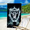 Raiders Football Legacy Bedrucktes Strandtuch, Superweiche Mikrofaser, Perfektes Geschenk Geburtstag, für Pool, Strand, Reisen, für Familie und Freunde