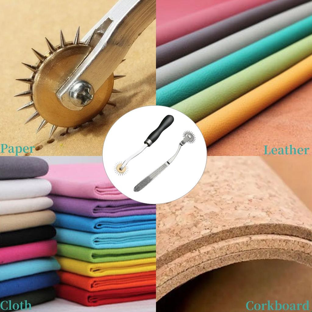 1pc Copper-Headed Needle Scribing Wheel - Versatile Tracing & Creasing Tool for Kraft Paper and Clothing Plates