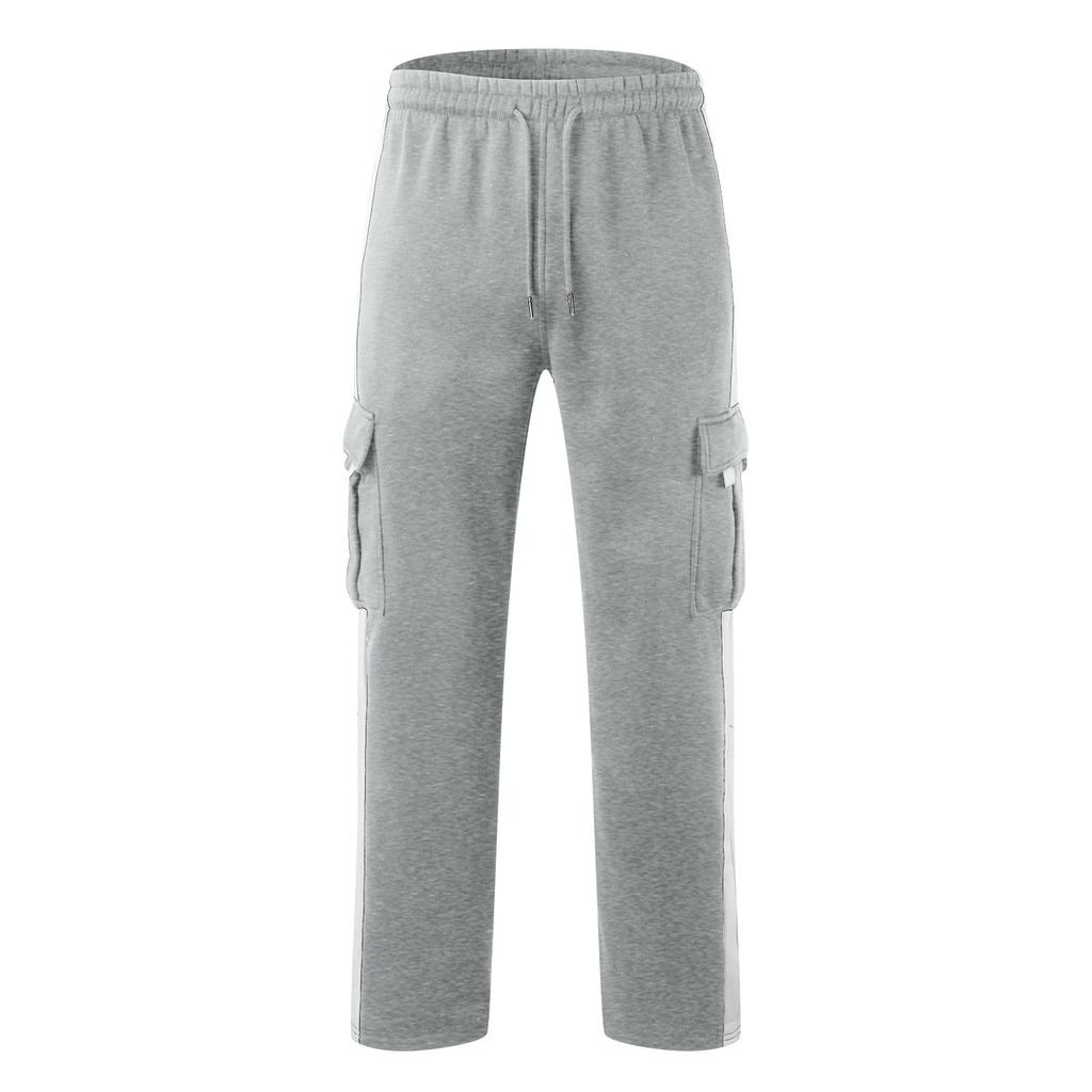 Herenoveralls met trekkoord, meerdere zakken, casual broek, wandelbroek