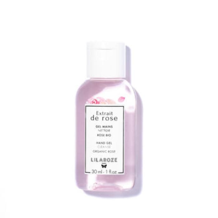 Lilaroze Paris Gel Hydroalcoolique pour les Mains – Nettoyant &amp; Hydratant à l’Extrait de Rose – 30ml