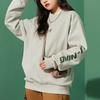 Li Ning Sports Trend Series Logo Fleece Warm Loose Pullover Sweatshirt Unisex sweatshirt Gray AWDR853-8