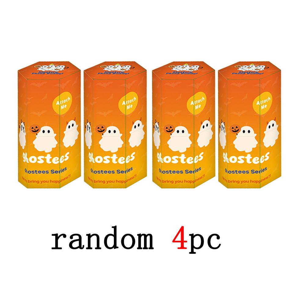 Ghostees Halloween Ghost Phone Charm Mini Surprise Fun Desk Figurine Cute Ghost Box Mystery Buddy for Desktop Accessories