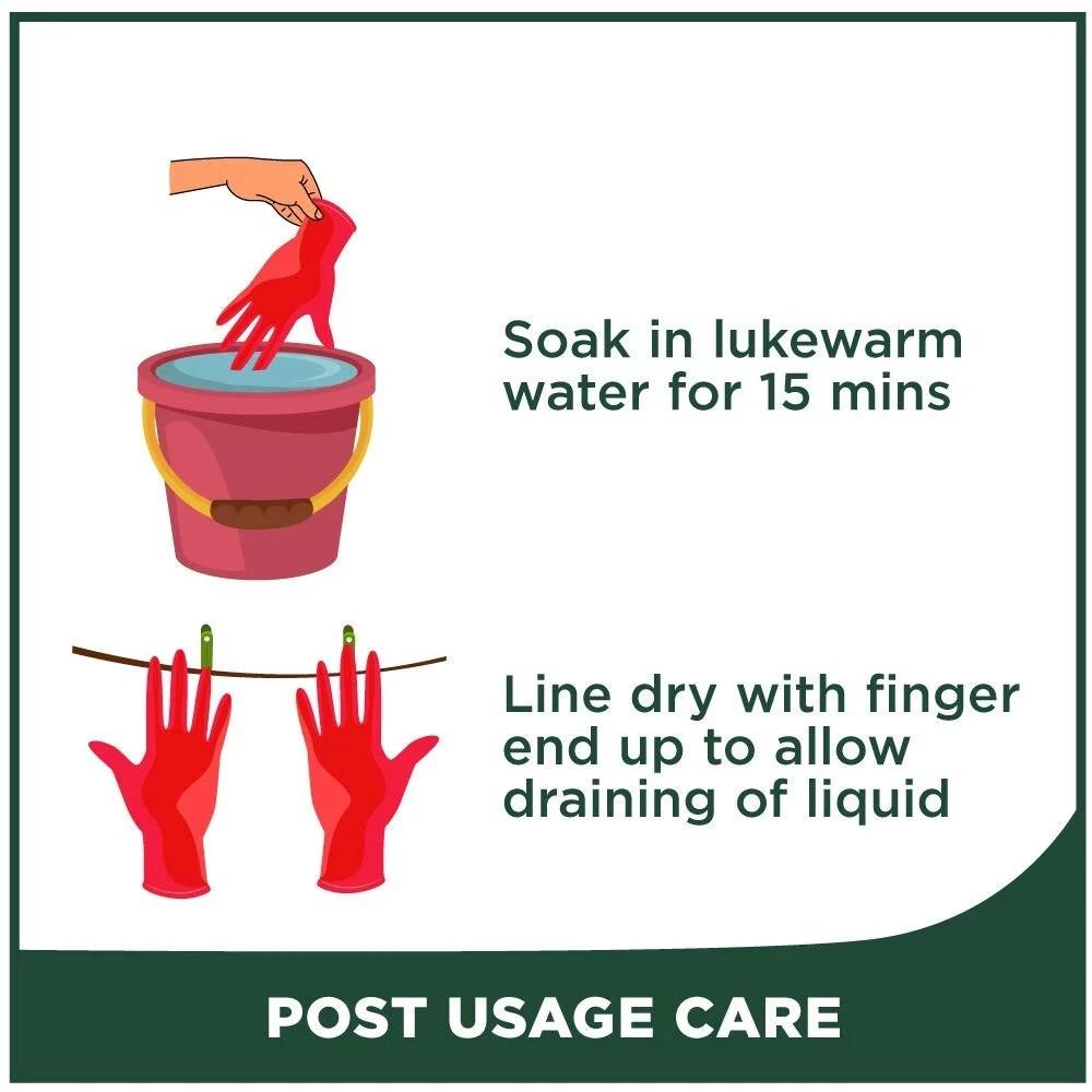 Scotch Brite Rubber Heavy Duty Hand gloves for Dishwashing & Gardening