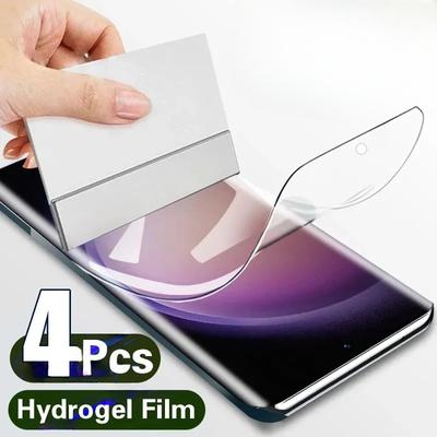 4ks hydrogélová fólia pre Samsung Galaxy A13 A53 A54 A34 A14 A24 A52 A12 A33 A23 A32 A51 A52S A73 A72 A03 A50 A70