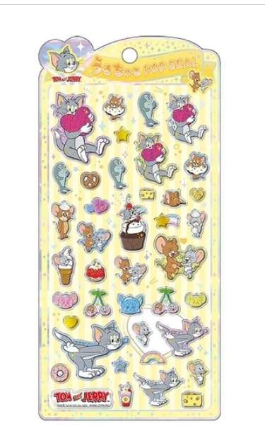 CRUX Tom and Jerry Uruchuru Pop Seal 2 Cracks Puffy 3D Official Product