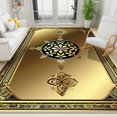 Luksusowe Złote Dywany Dużych Rozmiarów do Salonu Domowego Dekoracja Sypialni w Stylu Skandynawskim Dywan Antypoślizgowa Mata pod Stolik Kawowy Tapis Salon