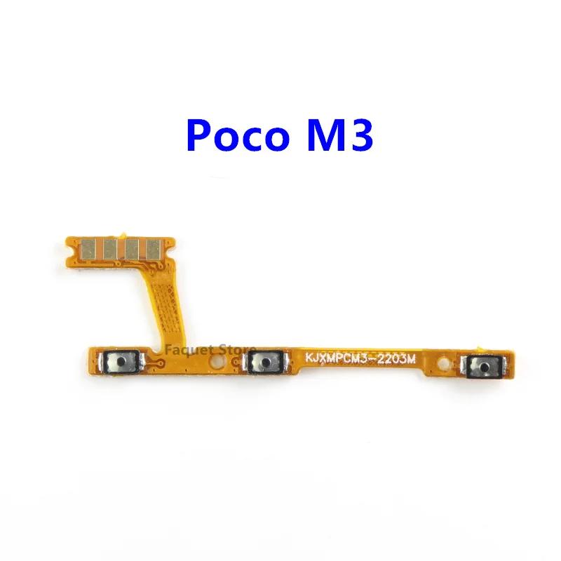 Side Button Switch Volume Key Power On Off Flex Cable Parts For Xiaomi Mi 12 10 10T 11 Lite Pro Ultra Note Poco M3 X3