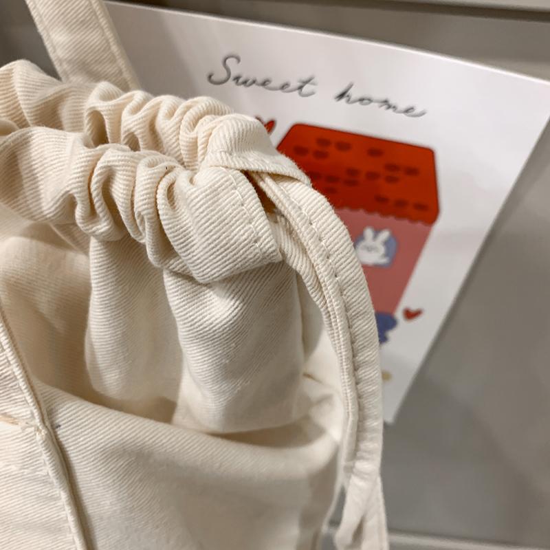 Джинсовая сумка женская сумка через плечо с завязками большая вместительная сумка-тоут — фото 19