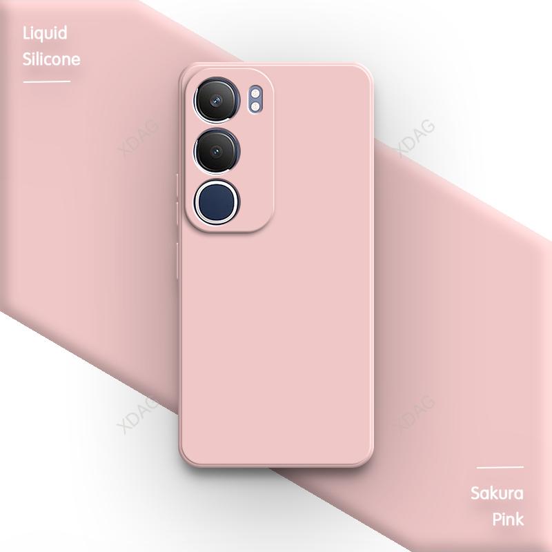 Basic Silicone Case Cover for VIVO Y19S 6.68" V2419 Funda Internal Flocking Original Lens Protection Soft Phone Back Shell Coque