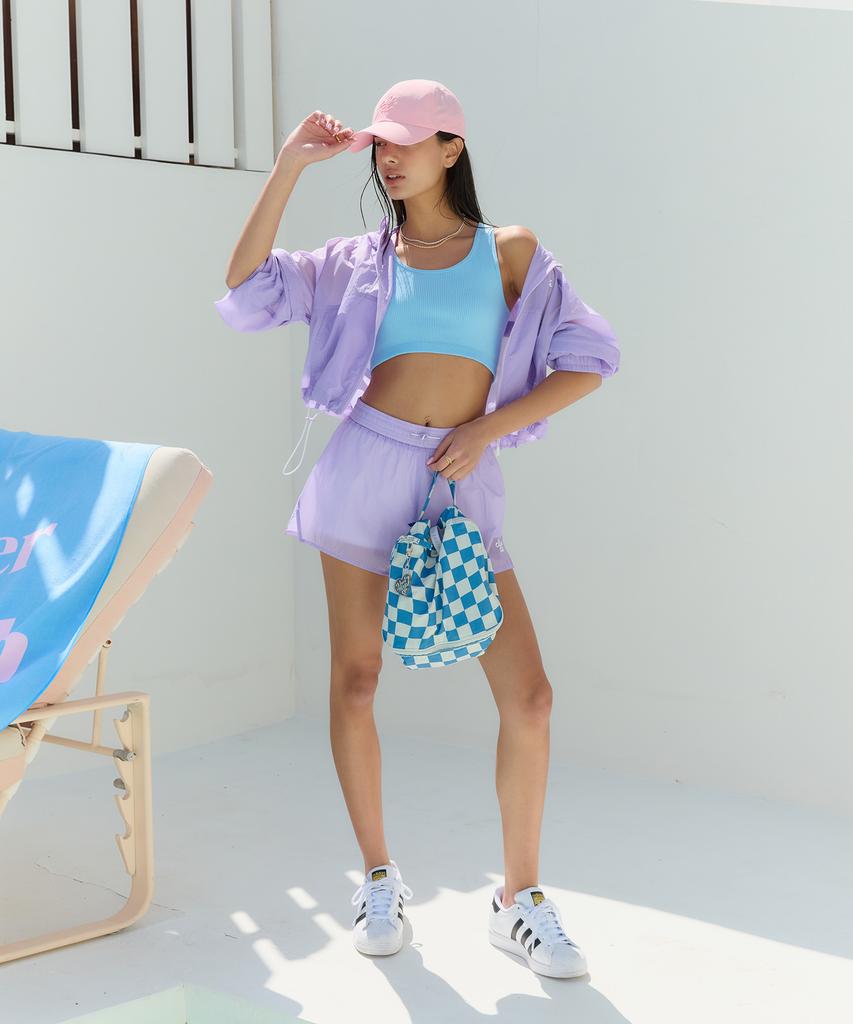 CLOTE Wind Shorts With Leggings - Purple
