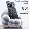 For iPhone 15 Pro Max Bumper Case Z-Shape Design Magnetic Boardless Phone Back Cover with Kickstand
