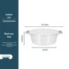 Grader Transparent Handle Multi-Purpose Basin