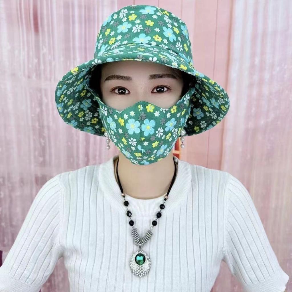 New Hat, Mask Integrated Sunscreen Women's Summer Ultraviolet Face Mask, Outdoor Sun Hat, Sun Hat Women