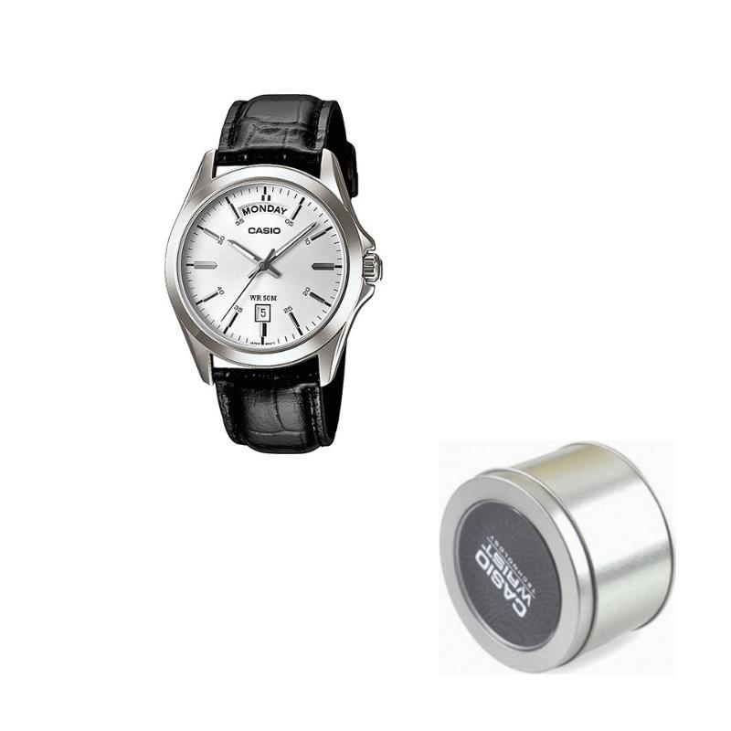 

Casio STANDARD Series Fashion Casual 50 m Waterproof Quartz Movement Artificial Leather Leather Strap Japanese and Korean Watch Men s MTP-1370L-7A срібний
