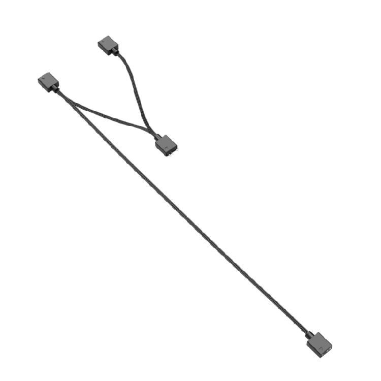 

3PIN ARGB Connectors Cable ARGB Splitter Cable For Multiple LED Fan Stable Signal Transmission for Improve Fan Setups чорний