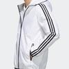 Adidas Classic Stripe Hooded Sports Jacket Men Outerwear White EH3806