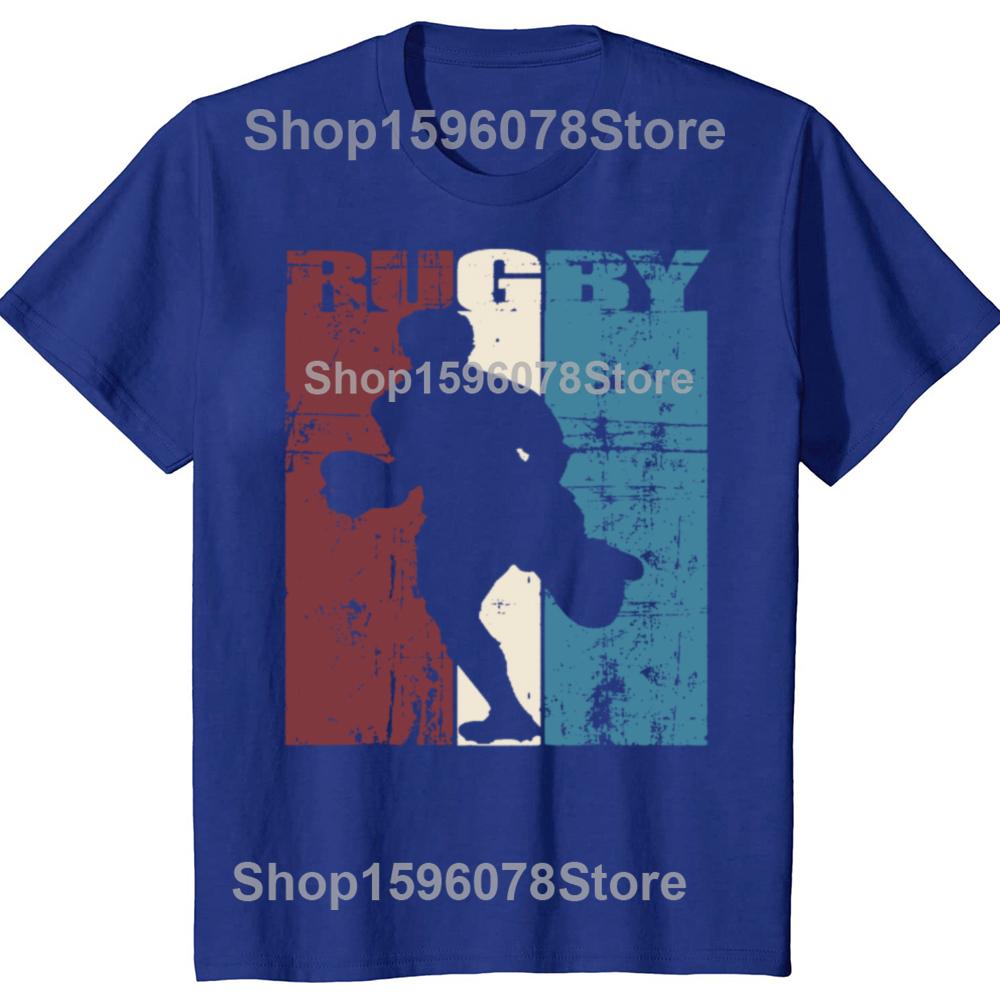 Funny Vintage Rugby Player T Shirts Summer Style Graphic Cotton Streetwear Short Sleeve American Football Gifts T-shirt Men