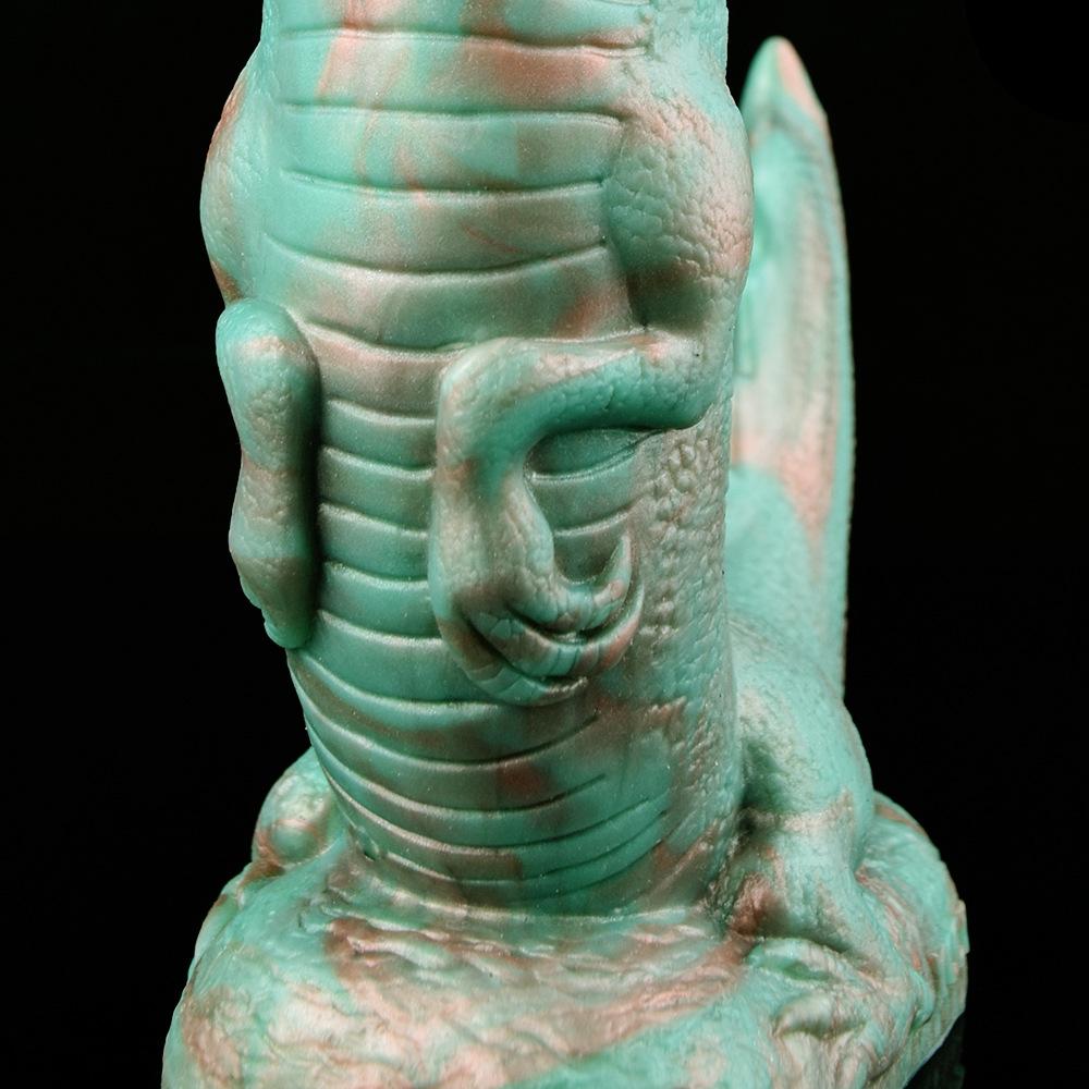 Liquid Silicone Dragon Shape Dildo Anal Plug Adult Anal Sex Toys with Suction Cup Realistic Penis Fisting Slave BDSM