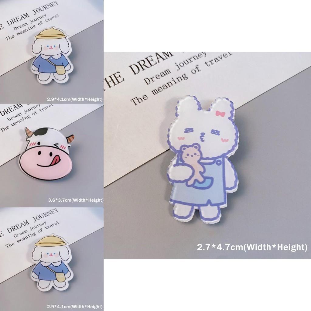 Unisex Kawaii Cartoon Brooches For Backpacks And Handbag Adornments