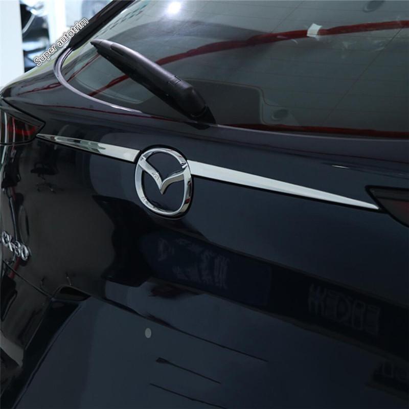 Lapetus Auto Rear Trunk Accent Cover Tail Gate Mouding Trim Back Boot Door Strip Sticker For Mazda CX-30  - 2025 Accessories
