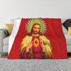 Jesus Biblische Referenzen Decken Weiche Warme Flanell Überwurfdecke Abdeckung für Bett Wohnzimmer Picknick Reise Zuhause Sofa