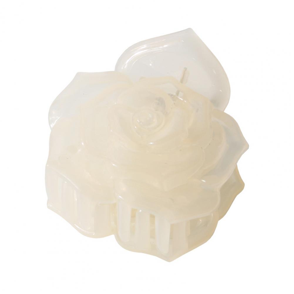 Female Hair Claw 3D Rose Flower Grip Clip Anti-slip Teeth Back Head Clip Large Shark Hair Claw Hair Add-ons High Quality Practical Daily Use