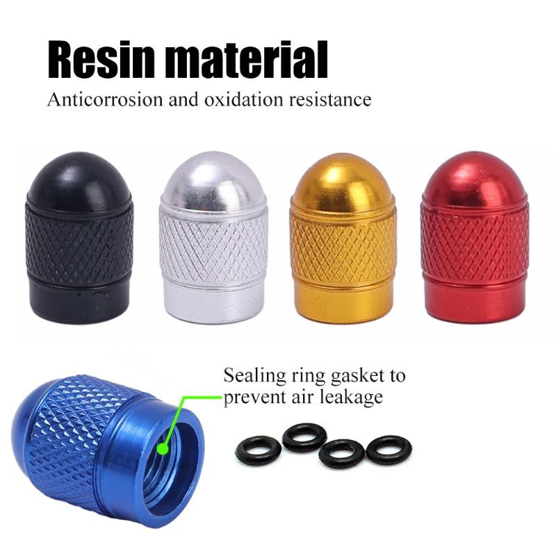 1/2/4/5pcs Aluminum Alloy Valve Caps Car Tire Valve Stems Cap Tire Valve Cap Bike Motorcycles Dust Proof Valve Stem Cap