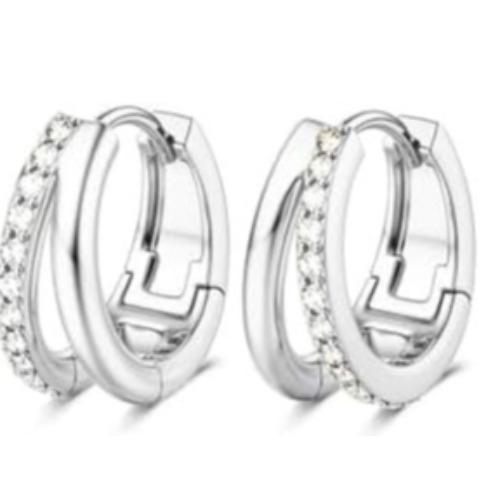 Drperfect 1Pair Flat Back Earrings for Women Surgical Steel Earrings for Sensitive Ears Hoop Stud Cartilage Tragus Piercings