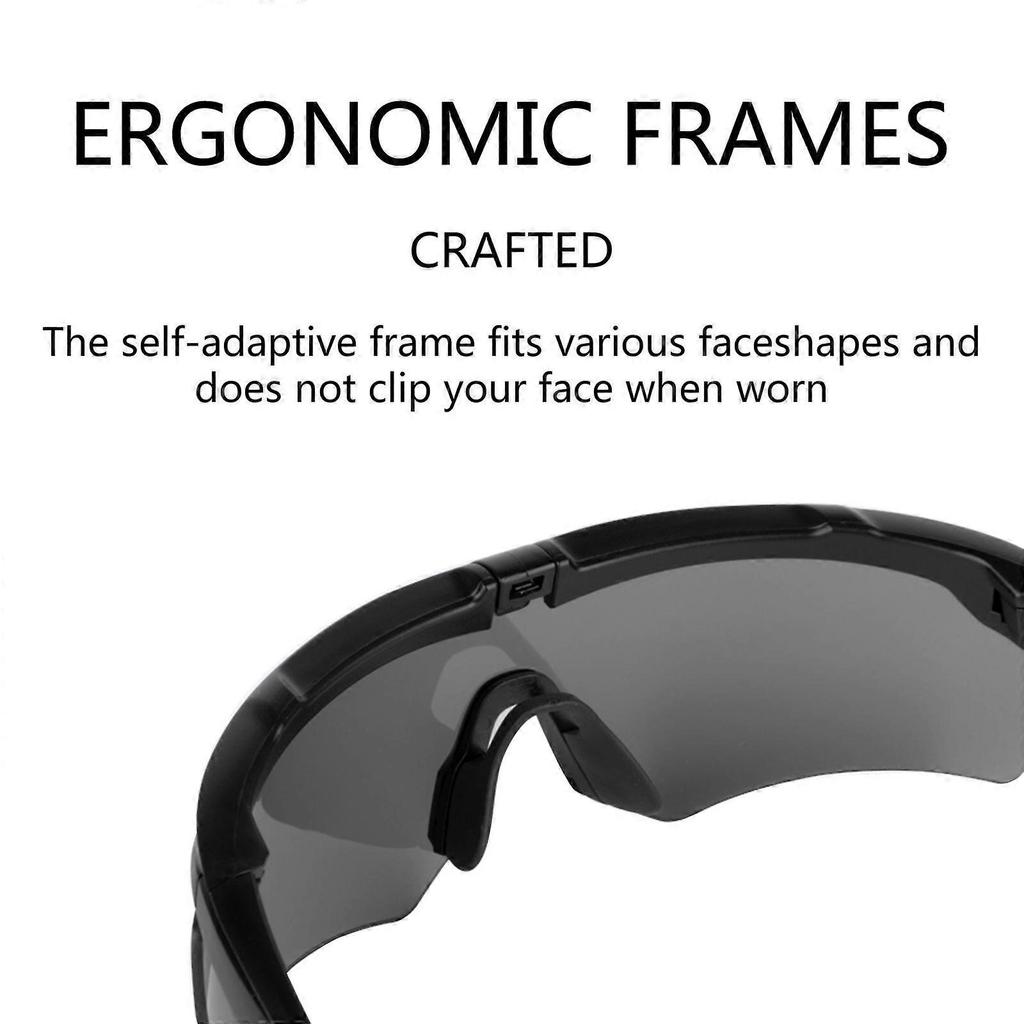 Airsofts Glasses Safety Hunting Eye Protections Hunting Glasses for Shoot 3 Interchangeables Lens & Carry Case Black