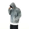 Felpa con cappuccio unisex in denim pesante lavato - Trendy, versatile e casual pullover