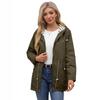 2025 Women’s Water-Repellent Hooded Trench Coat with Striped Lining - Plus Size Available