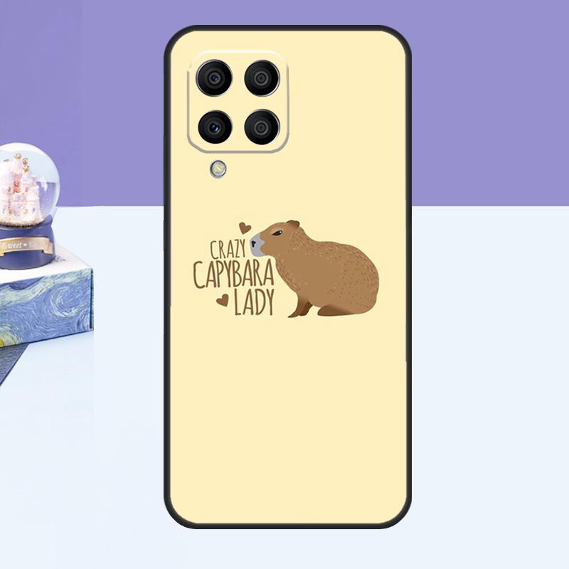 Cute Cartoon Capybara Case For Samsung Galaxy M15 M55 M35 M33 M21 M31 M16 M36 M56 M53 M13 M12 M32 M52 M14 M34 M54
