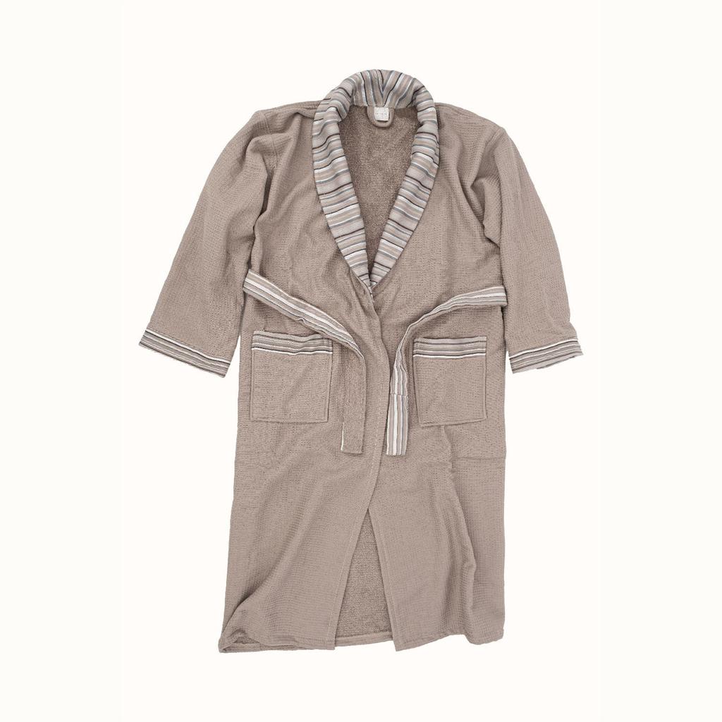 Limira Set mit 2 Gesichts- und Kapuzenhandtüchern, Beige, Baumwolle, 1 Bademantel und 1 Handtuch, Kapuzenhandtuch, weiches Baumwollhandtuch