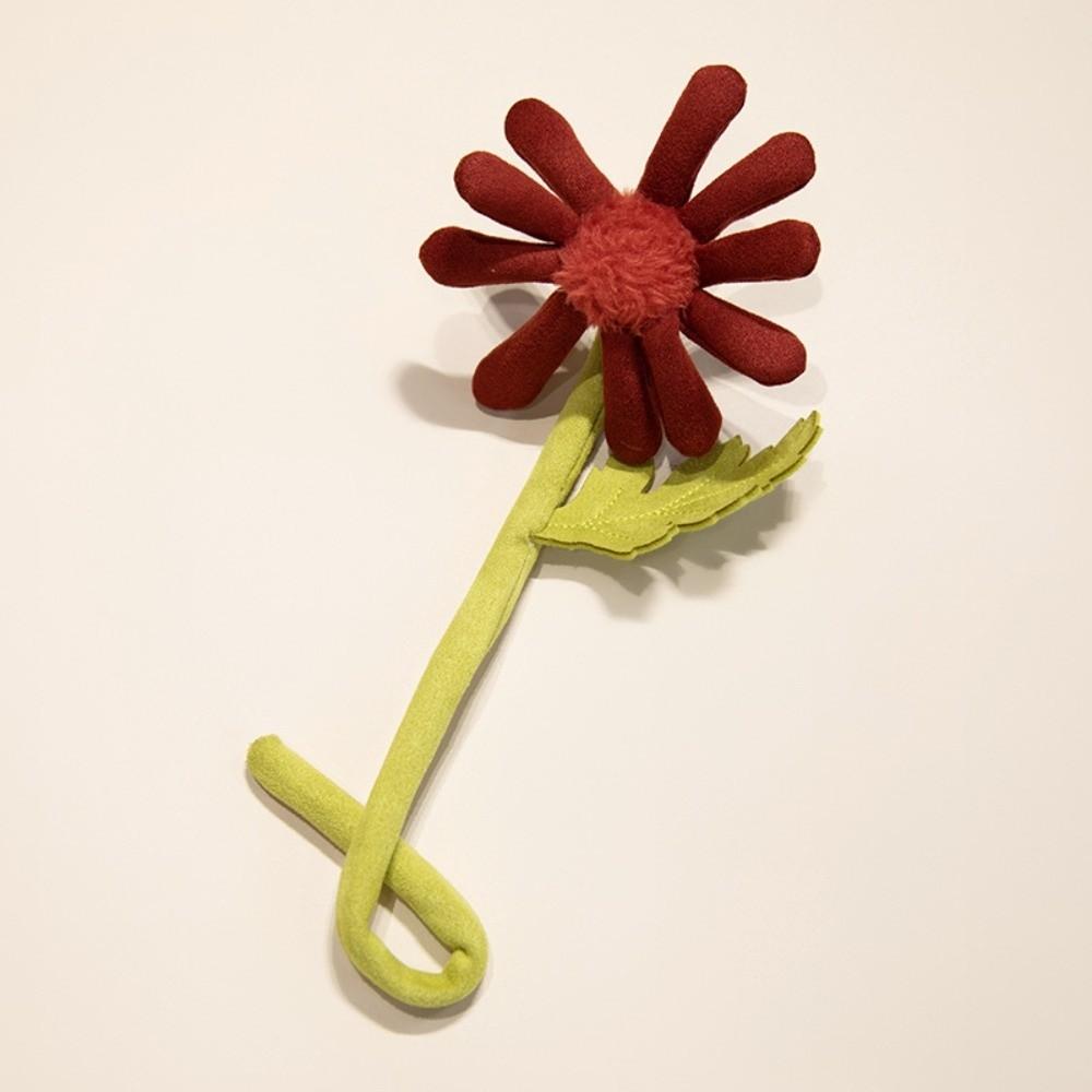 Twist Stick Handmade Felt Flower Bendable Wire Stem Flexible Iron Wire Artificial Floral Bouquet Artificial Single Stem Bouquet